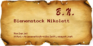 Bienenstock Nikolett névjegykártya